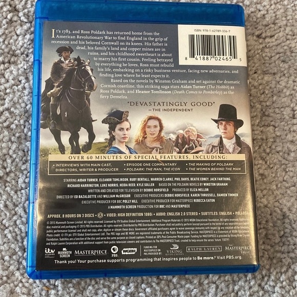 POLDARK - The Complete First Season - 3 Disc Set Blu-Ray - Picture 2 of 10